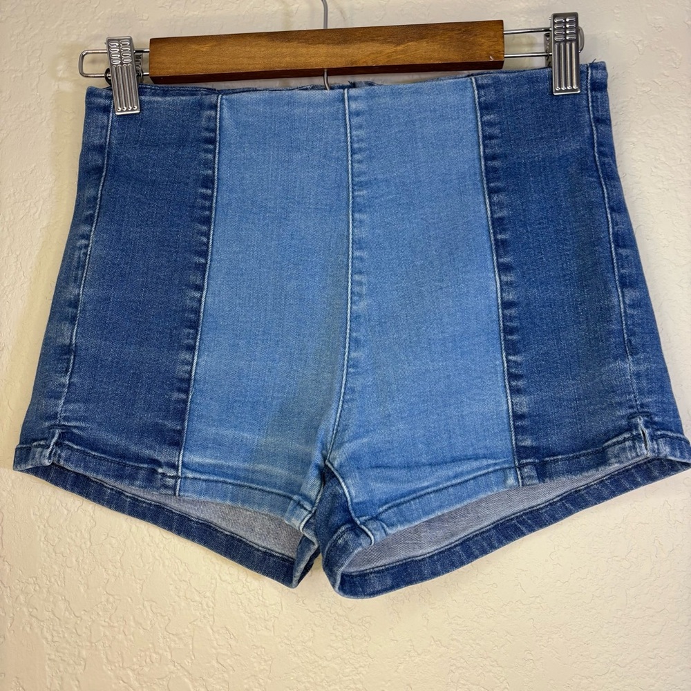 PacSun High Waist Blue Denim Shorts Size 26